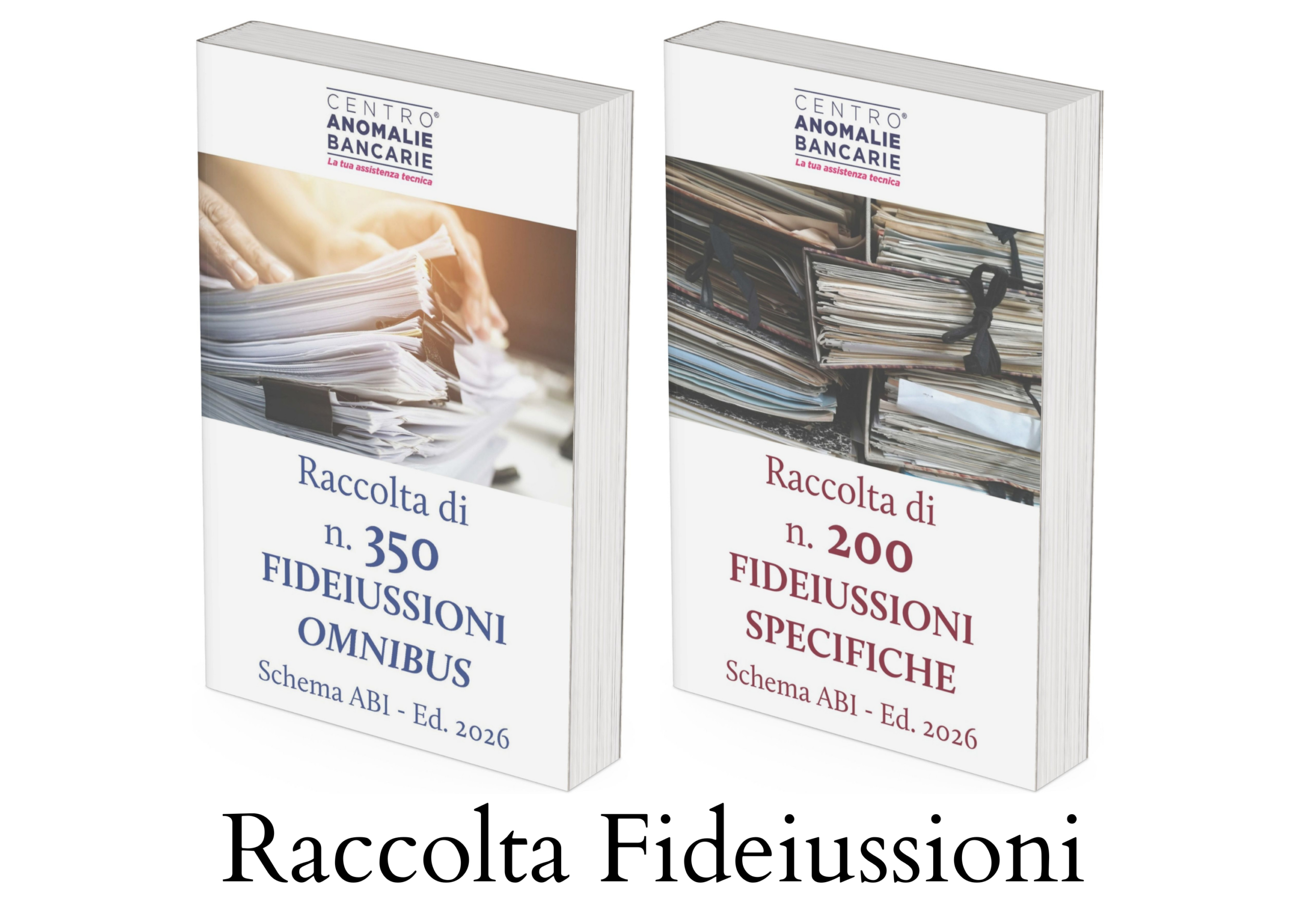 Copertine delle raccolte fideiussioni